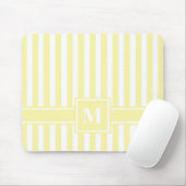 Moderner Streifen mit Monogramm Mousepad (Mit Mouse)