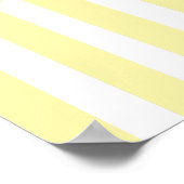 Moderner Streifen mit Monogramm Poster (Ecke)