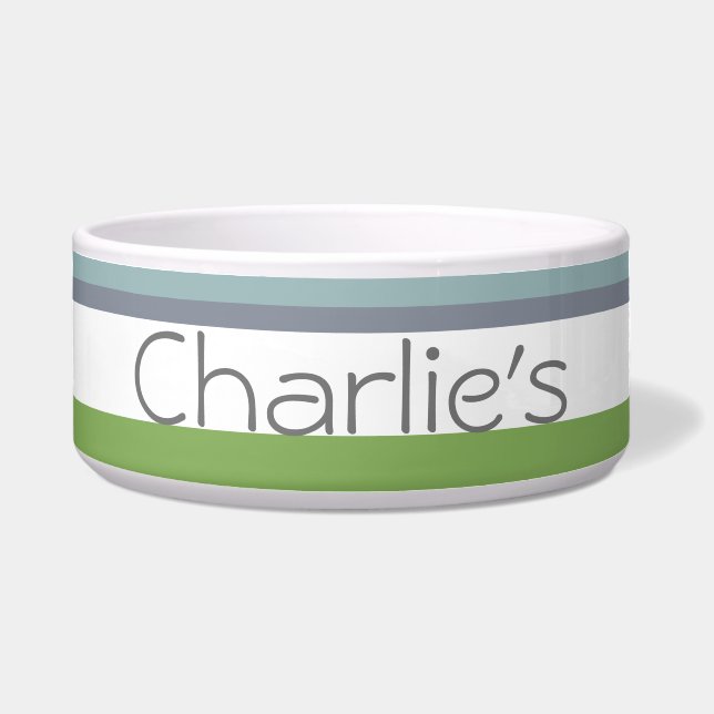 Moderner Streifen Napf (Vorderseite)