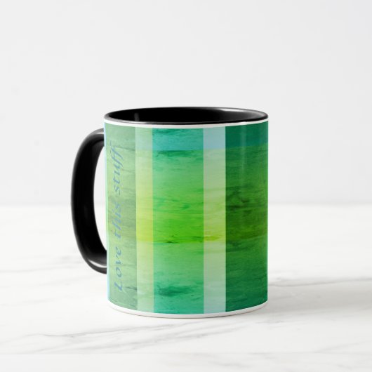 Moderner Streifendrucker Tasse (Vorderseite Links)