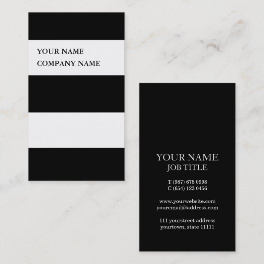 Moderner Strick Beruflicher DJ Angesagt Visitenkarte (Vorne/Hinten)