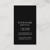 Moderner Strick Beruflicher DJ Angesagt Visitenkarte (Rückseite)