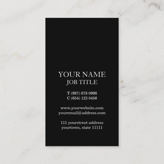 Moderner Strick Beruflicher DJ Angesagt Visitenkarte (Rückseite)