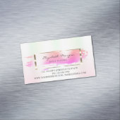 Moderner Strick, Pinselstrich, vergoldeter Rahmen Magnetische Visitenkarte (Beispiel)