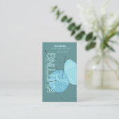 Moderner strickender Handwerks-Künstler Visitenkarte (Stehend Vorderseite)