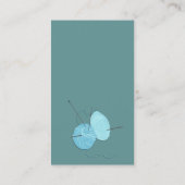 Moderner strickender Handwerks-Künstler Visitenkarte (Rückseite)