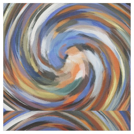 Moderner Strudel-abstrakte Kunst #37 Stoff (Nahaufnahme)