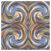 Moderner Strudel-abstrakte Kunst #37 Stoff (Muster)