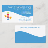Moderner Strudel-bunte Chiropraktik-Visitenkarten Visitenkarte (Vorne/Hinten)
