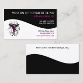 Moderner Strudel-weibliche Visitenkarte (Vorne/Hinten)