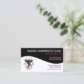 Moderner Strudel-weibliche Visitenkarte (Stehend Vorderseite)