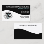 Moderner Strudel-weibliche Visitenkarte (Vorne/Hinten)