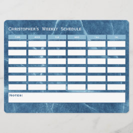 Moderner Stundenplan für Blaue Woche