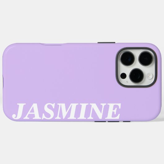 MODERNER STYLISCH-INDIVIDUELLE NAME-SOLID-LAVENDER Case-Mate iPhone HÜLLE (Rückseite (Horizontal))