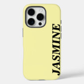 MODERNER STYLISCH-INDIVIDUELLE NAME SOLID YELLOW F Case-Mate iPhone HÜLLE (Rückseite)