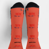 MODERNER STYLISCH-MODERNER TOMATO ROT VERIFIED MAR SOCKEN (Oben)