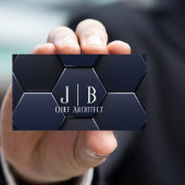 Moderner, stylischer Blue White, Beruflicher QR Co Visitenkarte