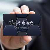 Moderner, stylischer Blue White, Beruflicher QR Co Visitenkarte