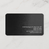 Moderner, stylischer Monogram Gray Red Friseur Visitenkarte (Rückseite)