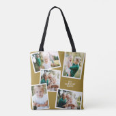 Moderner, stylischer Multi-Foto Senf Tasche (Rückseite)