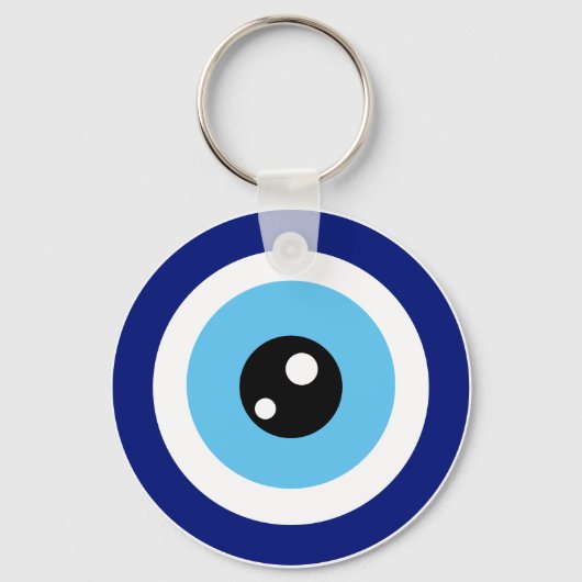 Moderner, stylischer türkischer Augenschutz Schlüsselanhänger (Vorderseite)