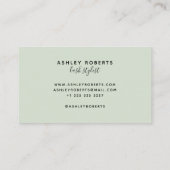 Moderner Stylist Visitenkarte (Rückseite)