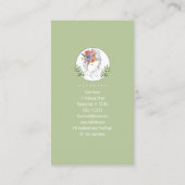 Moderner Stylist Wellness-Center des Östhetik Eleg Visitenkarte (Rückseite)