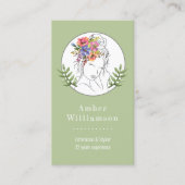 Moderner Stylist Wellness-Center des Östhetik Eleg Visitenkarte (Vorderseite)