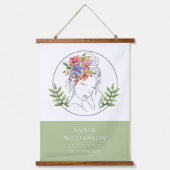 Moderner Stylist Wellness-Center des Östhetik Eleg Wandteppich Mit Holzrahmen (Vorderseite)