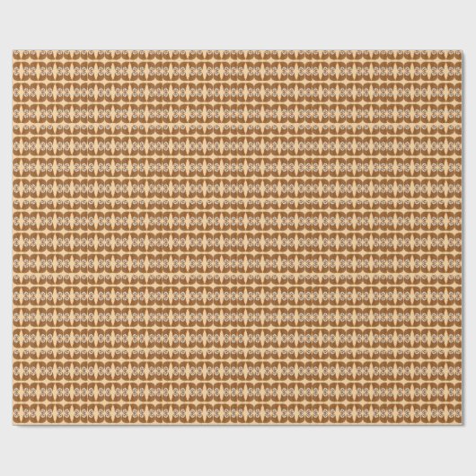 Moderner süßer Nördlicher Sägekauz Geschenkpapier (Flach)
