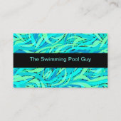 Moderner Swimmingpool Service Visitenkarte (Vorderseite)