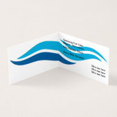 Moderner Swimmingpool Service Visitenkarten (Innenseite)