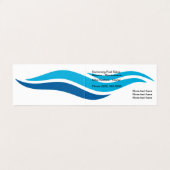 Moderner Swimmingpool Service Visitenkarten (Innenseite Aufgefaltet)