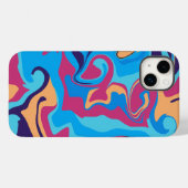 Moderner Swirl Case-Mate iPhone Hülle (Rückseite (Horizontal))