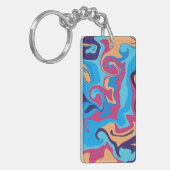 Moderner Swirl Schlüsselanhänger (Vorderseite links)