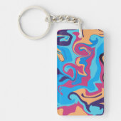 Moderner Swirl Schlüsselanhänger (Vorderseite)