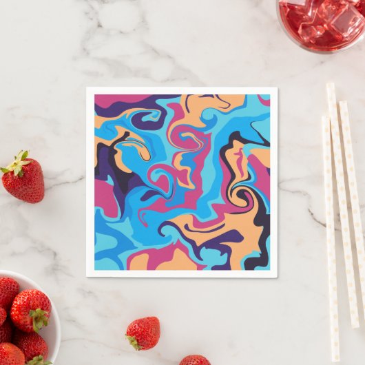 Moderner Swirl Serviette (Beispiel)