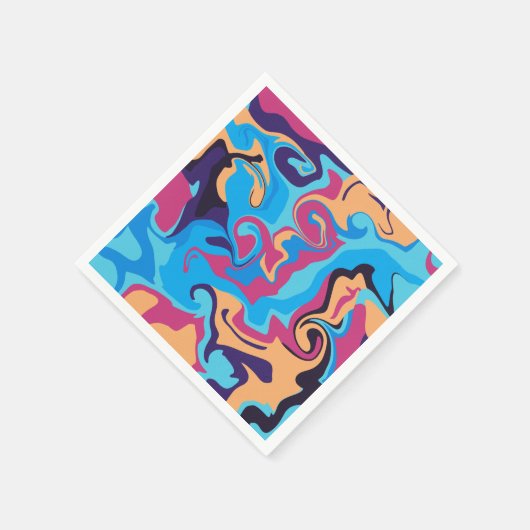 Moderner Swirl Serviette (Ecke)