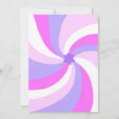 Moderner Swirl Star von David Custom Bar Bat Mitzv Einladung (Rückseite)