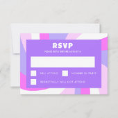 Moderner Swirl Star von David Custom Bar Bat Mitzv RSVP Karte (Vorderseite)