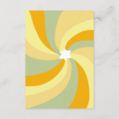 Moderner Swirl Star von David QR Code Bar Bat Mitz Begleitkarte (Rückseite)