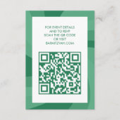 Moderner Swirl Star von David QR Code Bar Bat Mitz Begleitkarte (Vorderseite)