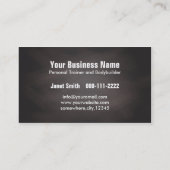 Moderner Tafel-Läufer-persönliche Trainer-Fitness Visitenkarte (Rückseite)