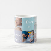 Moderner Tag Beste Opa je 4 Foto Kaffeetasse (Mittel)