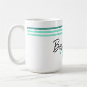 Moderner Tag der besten Mama Muttertag Kaffeetasse (Links)