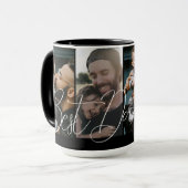 Moderner Tag der einfachen Fotosammlungen Tasse (Vorderseite Links)