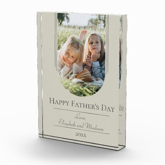 Moderner Tag des Fotos der Bogenrahmen | Beige (Rechts)