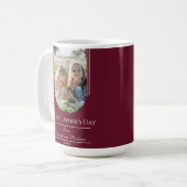 Moderner Tag des Fotos der Bogenrahmen | Rot Kaffeetasse (Vorderseite Links)
