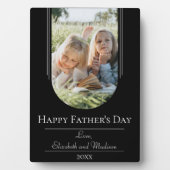 Moderner Tag des Fotos der Bogenrahmen | Schwarz Fotoplatte (Vorderseite)