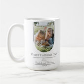 Moderner Tag des Fotos der Bogenrahmen | weiß Kaffeetasse (Links)